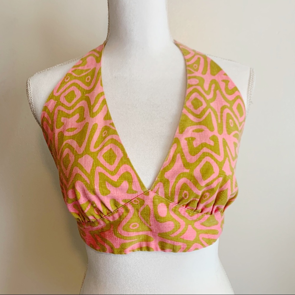 Vintage | Nalii Honolulu halter crop top